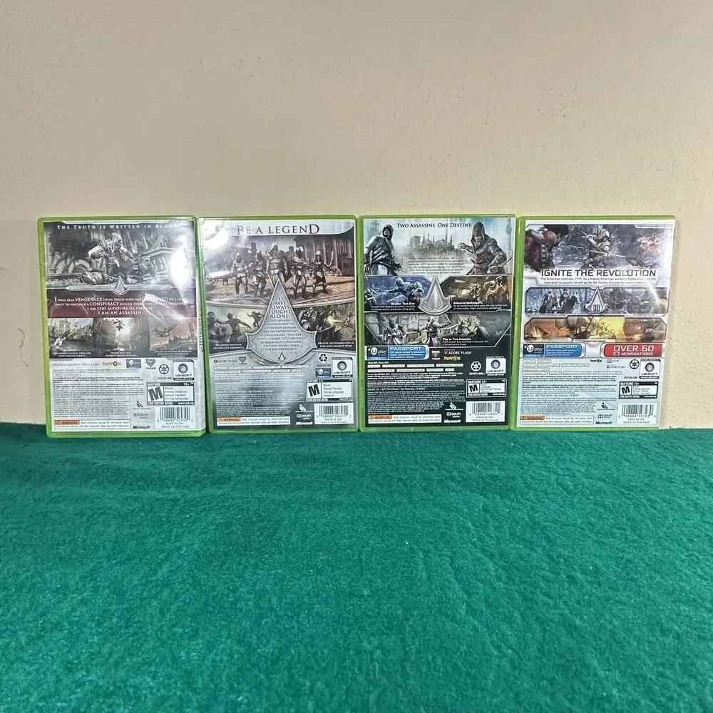 Assassin’s Creed Xbox 360 Game Lot II Brotherhood Revelations III Complete